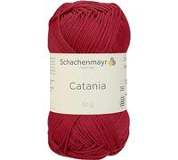 Schachenmayr Fils À Tricoter À La Main Catania, 50G Erdbeere 11,5 x 5,2 x 6 cm