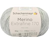 Schachenmayr Merino Extrafine 170, 50G hellgrau meliert Fils À Tricoter