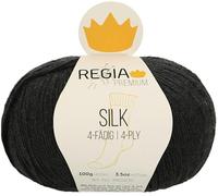 Schachenmayr Regia Premium Silk, 100G schwarz Fils À Tricoter