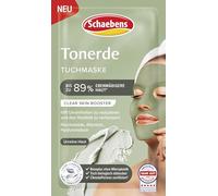 Schaebens Masque à l'argile - Clear Skin Booster - Aide à réduire les impuretés et améliore le teint de la peau avec de la niacinamide, de l'allantoïne et de l'acide hyaluronique, 1 masque pour les
