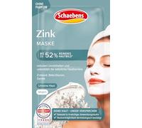 Schaebens Masque crème au zinc - Réduit les impuretés et soutient la barrière naturelle de la peau avec de l'oxyde de zinc, du bêta-glucane et de l'orge pour les peaux impures VEGAN