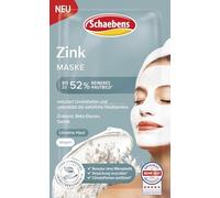 Schaebens Masque crème au zinc - Réduit les impuretés et soutient la barrière naturelle de la peau avec de l'oxyde de zinc, du bêta-glucane et de l'orge pour les peaux impures VEGAN