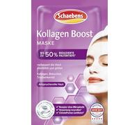 Schaebens Masque de collagène Boost - Soin intensif pour une peau plus lisse et plus jeune avec collagène, bakuchiol et huile de pépins de raisin pour les peaux exigeantes - 2 applications