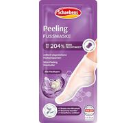 Schaebens Masque exfoliant pour les pieds (2 chaussettes pour 1 utilisation) avec grains exfoliants doux au beurre de karité et peeling au silice pour tous les types de peau