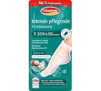 Schaebens Masque nourrissant intensif pour les pieds (2 chaussettes pour 1 application), régénère et protège, pour des pieds doux et veloutés au beurre de karité, huile de noix de macadamine pour tous