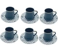 Schäfer 12pcs. Mokka Set 90 ml- Service à café pour moka et espresso Noir