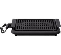 Schäfer Gril électrique 46,5x33,5cm Gril de table pour intérieur & extérieur BBQ Grill noir