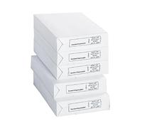 SCHÄFER SHOP Lot de 5 paquets de 500 feuilles de papier A4 - 80 g/m² - Pour imprimante laser et fax - Blanc