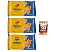 Wasa Original Lot de 3 crackers avec 100 % farine de seigle, tranches croustillantes avec farine de seigle entier, riches en fibres, 275 g + boîte italienne Gourmet Polpa di Pomodoro 400 g