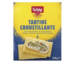 SCHÄR FETTE CROCCANTI TRANCHE PAIN CROUSTI SANS GLUTEN 150G, SCHAR, LOT DE 4