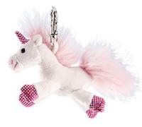 Schaffer 0221 porte-clés peluche licorne, White-pink