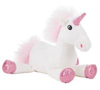 Schaffer 5521 Licorne en Peluche Shiny, Blanc/Rose, S-22 cm