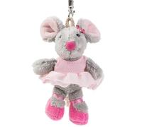 Schaffer Collection Maus souris Chapelet de ballet, unisex-child, Uni, 0242, gris/rose, 11 cm