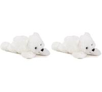 Schaffer Knuddel mich! Ours Polaire en Peluche avec Aimant Knut 3483 12 cm Blanche (Lot de 2)