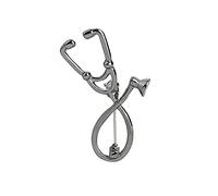 Schal Clip Bekleidungszubehör Personalisierte Haushaltsgeräte Broschen Modische kreative Metallnadeln Fibel Mittelalter (Black, One Size)