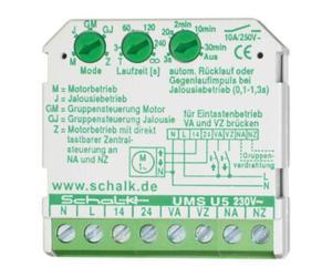 schalk Schalk Commande OUVRIR/FERMER 230VAC, 2S, 10A UMS U5 (230V AC) Quantité:1