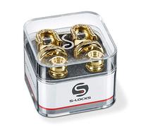 Schaller S Locks Paire de verrous et boutons pour sangle de guitare Doré
