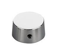Schaller® »SPEED KNOBS« Lot de 2 Boutons de potentiomètre - Couleur: Chrome