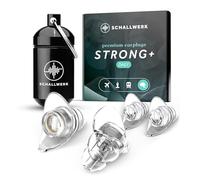 SCHALLWERK ® Strong+ Daily bouchon d'oreille avec une protection extra forte - atténue le bruit et maintient la qualité du son - idéal pour la musique, les festivals, le travail, l'apprentissage