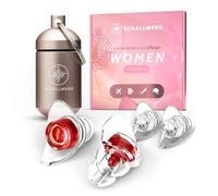 SCHALLWERK ® Women+ Bouchons d'oreille de protection auditive - atténuent le bruit et préservent la qualité sonore - Bouchons d'oreille pour concert, protection auditive - Bouchons d'oreille adaptés