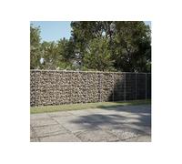 vidaXL Panier gabion avec couvercle 500x50x100 cm fer galvanisé