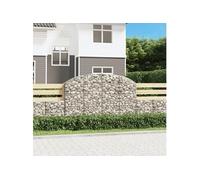 Vidaxl Panier De Gabions Arqué 200x30x120/140 Cm Fer Galvanisé