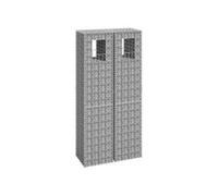 Poteau à Panier de Gabion 50x50x100 cm Fer Jardin Terrasse Extérieur vidaXL