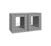 vidaXL 2x Poteaux à Panier de Gabion Poteaux à Jardinière de Gabion de Patio Jardin Terrasse Extérieur Projets de Jardinage 151267