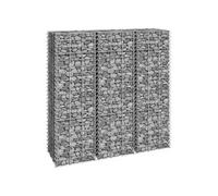 Vidaxl Lits Surélevés En Gabion 3 Pcs 30x30x100 Cm Fer