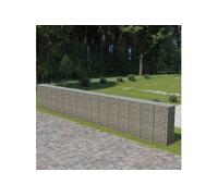 Schanskorfmuur met deksels 900x50x150 cm gegalvaniseerd staal143589