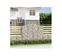 Schanskorven 2 st gewelfd 200x50x160/180 cm ijzer3145703