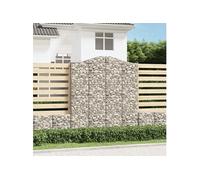 Schanskorven 5 st gewelfd 200x50x220/240 cm ijzer3145769