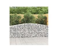 25x Paniers à Gabions Arqués 400x50x80/100 cm Fer Galvanisé Cages vidaXL