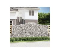vidaXL Schanskorven 7 st gewelfd 400x50x160/180 cm ijzer3146000 G