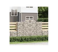 Schanskorven 8 st gewelfd 200x30x140/160 cm ijzer3146158