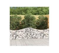 vidaXL Schanskorven 8 st gewelfd 200x50x60/80 cm gegalvaniseerd ijzer3145604 G