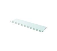 vidaXL Panneaux d'étagère Lot de 2 Verre transparent 110 x 25 cm