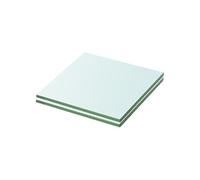 Schappen 2 st 20x15 cm glas transparant3051543