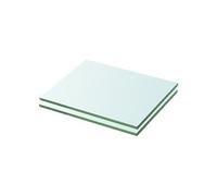 Schappen 2 st 20x20 cm glas transparant3051544