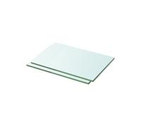 Schappen 2 st 30x15 cm glas transparant3051548