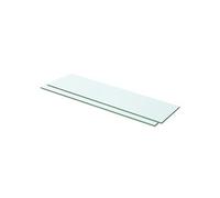 Schappen 2 st 60x12 cm glas transparant3051562