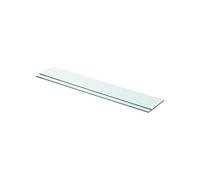 vidaXL Panneaux d'étagère 3051572 – Lot de 2 – Verre transparent 80 x 12 cm