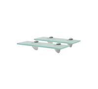 vidaXL Étagères murales flottantes en verre 30×10 cm 8 mm – Lot de 2