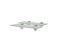 Schappen zwevend 2 st 30x10 cm 8 mm glas3051510