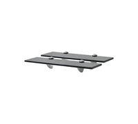vidaXL Schappen zwevend 2 st 40x20 cm 8 mm glas3051527 Noir G