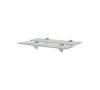 Schappen zwevend 2 st 40x20 cm 8 mm glas3051535