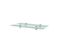 Schappen zwevend 2 st 60x10 cm 8 mm glas3051497