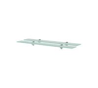 vidaXL Schappen zwevend 2 st 80x10 cm 8 mm glas3051499 Transparent G