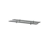 Schappen zwevend 2 st 80x10 cm 8 mm glas3051507