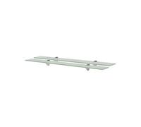 Schappen zwevend 2 st 80x10 cm 8 mm glas3051515